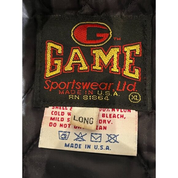 Vintage Game Sportswear Black Jacket Graphic Semi Truck Towing XL Long - Picture 12 of 13